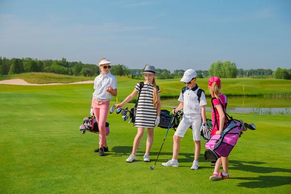 Çocuk golf okulu — Stok fotoğraf
