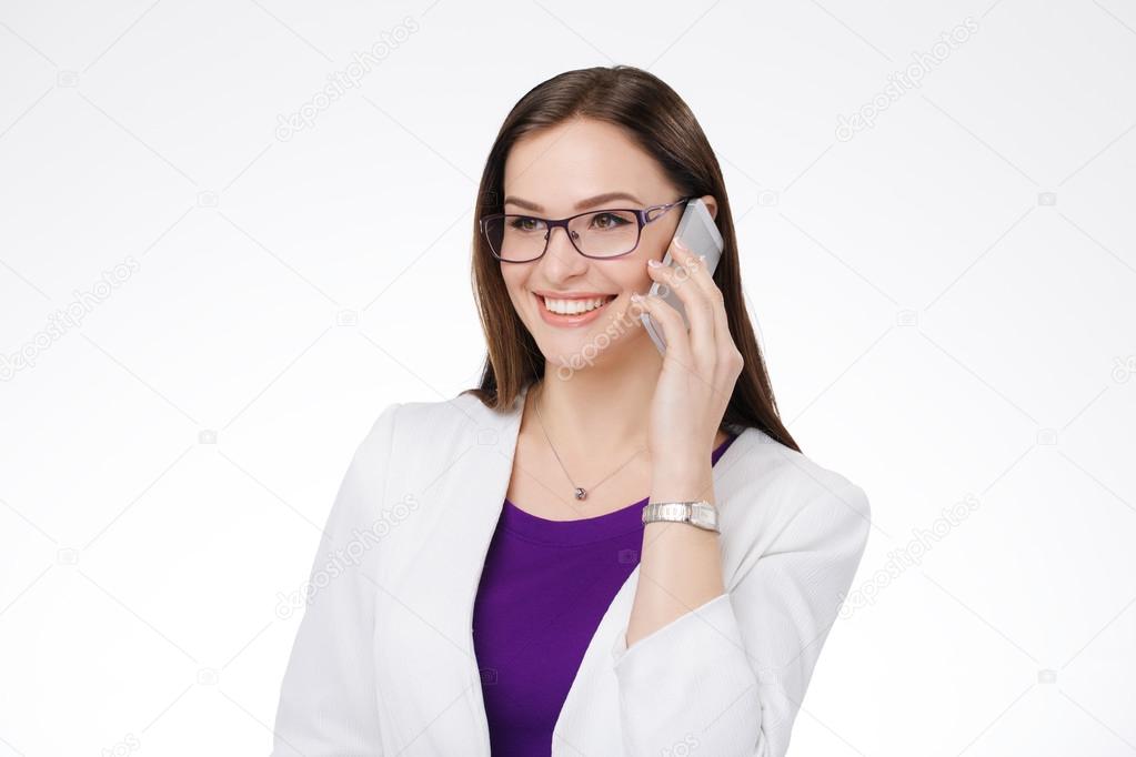 businesswoman with cell phone