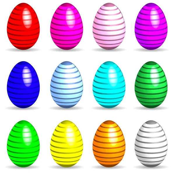 More Easter Eggs — Stock Vector