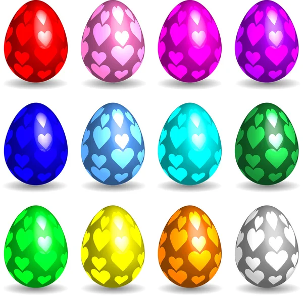 More Easter Eggs — Stock Vector