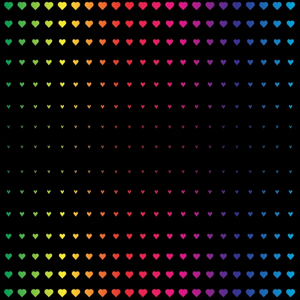 虹心のパターン — ストックベクタ