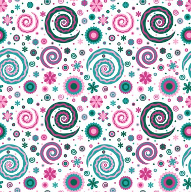 Vektör çiçek deseni