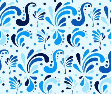 Vektör canlı kesintisiz soyut el çizilmiş desen