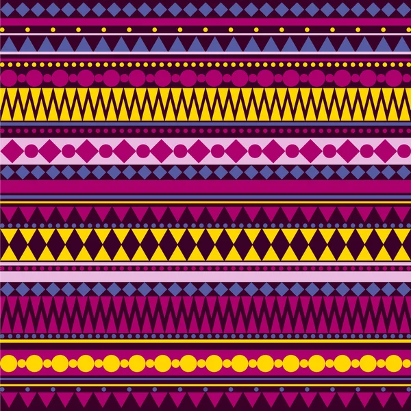 Patrón de textura tribal vector inconsútil — Vector de stock