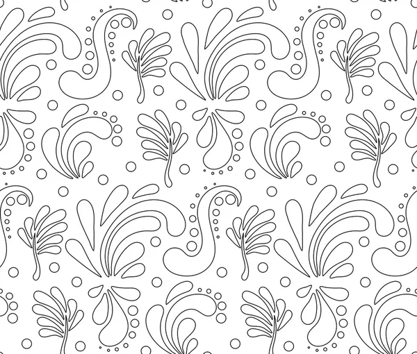 Vektor abstrakte handgezeichnete florale Textur — Stockvektor
