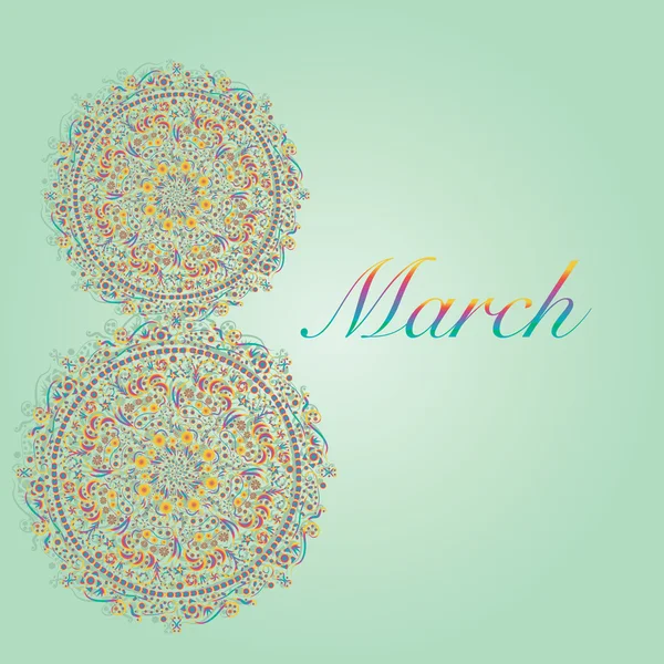 8 березня жіночий день — стоковий вектор