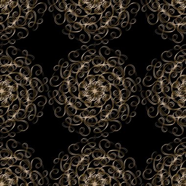 Altın dantel ile Seamless Modeli