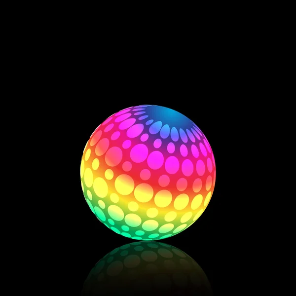 Esfera de arco-íris abstrato — Fotografia de Stock
