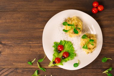 closeup çanak izole dekorasyon vejetaryen