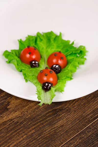 Primer plano, plato, aislado, decoración, vegetarianas , — Foto de Stock