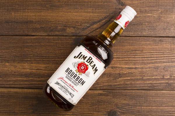 Okuma Moldova 8 Nisan 2016. Jim Beam, Beam Inc. tarafından Clermont, Kentucky'de üretilen, dünyanın en çok satan burbon markalarından biridir..