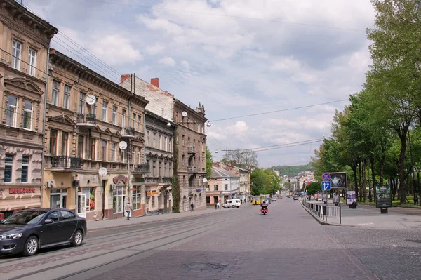 Antiga Cidade Ucraniana Lviv Arquitetura Cidades Antigas Ucrânia Mundo Casas — Fotografia de Stock