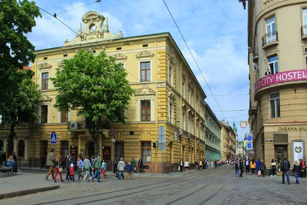 Ősi Ukrán Város Lviv Építészet Régi Városok Ukrajna Világ Régi — Stock Fotó