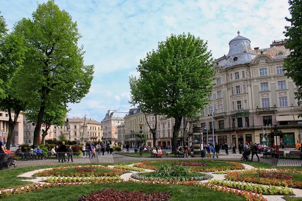 Ősi Ukrán Város Lviv Építészet Régi Városok Ukrajna Világ Régi — Stock Fotó