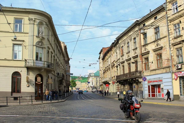 Die Alte Ukrainische Stadt Lwiw Architektur Der Alten Städte Der — Stockfoto