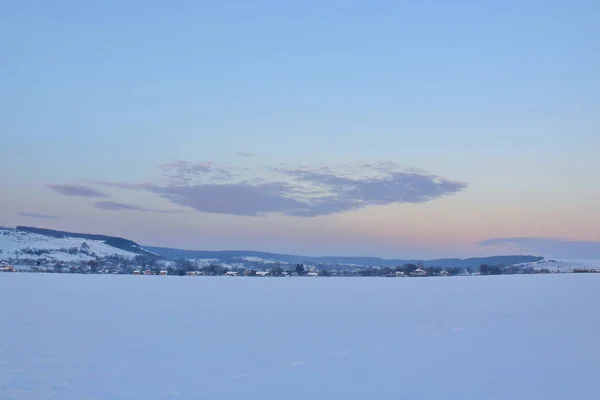 Paisaje Rural Paisajes Invernales Podillya Fondo Con Naturaleza Invierno Para —  Fotos de Stock