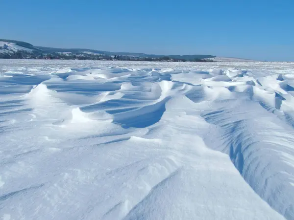 Αγροτικό Τοπίο Χειμερινά Τοπία Στην Ποντίλια Ιστορικό Χειμερινή Φύση Για — Φωτογραφία Αρχείου