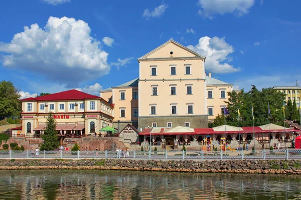 Arrivato Ternopil Sfondo Con Vista Ternopil Telefoni Ternopil Cascate Ternopil — Foto Stock