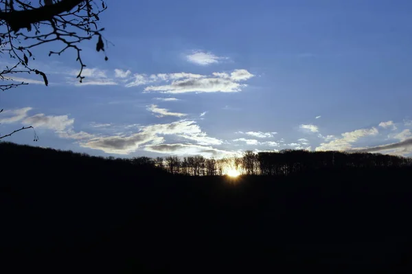 Sonnenaufgang Dorf Verbiv Der Region Brzezany Morgenhimmel — Stockfoto