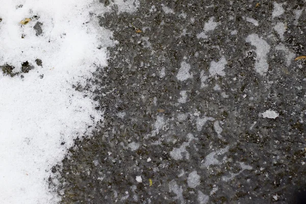 Abstrakt Bakgrund Blå Med Luftbubblor Och Vit Snö Frusen Sjö — Stockfoto