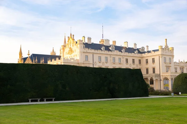 Green Gardens Lednice Castle Chateau Yard Moravia Czech Republic Unesco — Stock Photo, Image