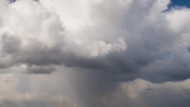 Zeitraffer Aufnahmen Von Sich Schnell Bewegenden Dunklen Wolken Die Sich — Stockvideo