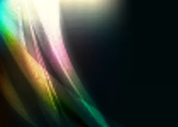 イエロー黄金の虹色流体暖かいストライプ ダークのベクトルの背景 — ストックベクタ
