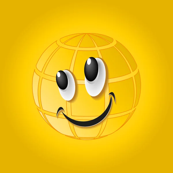 Vector de ilustración de smiley, logotipo — Archivo Imágenes Vectoriales