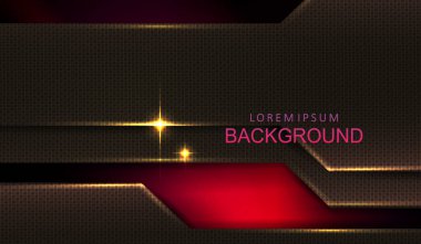 Gradyan, geometrik desen şekilli kırmızı bir gölgenin bileşimi