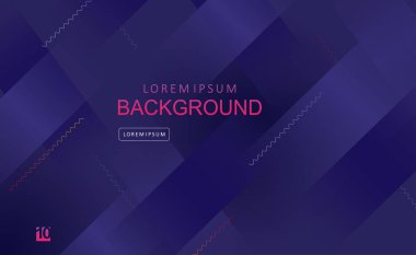 İç içe geçmiş çizgileri ve gradyanı olan koyu mavi geometrik tasarım.