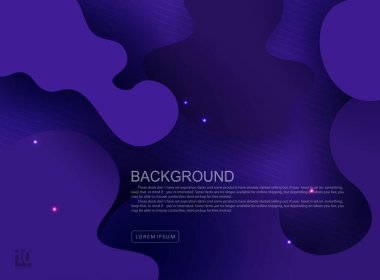 Rastgele çizilmiş soyut oval şekilli mavi kompozisyon, eğimli donuk çizgiler