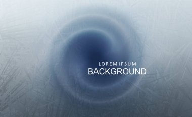 Işık desenli arka plan, girdap gibi soyut çerçeve, keskin şekillerin düzensiz çizilmiş siluetleri.