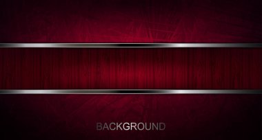 Diken gibi soyut şekillere sahip kırmızı bir gölgede desenli desen, metalik gölgeli kenarı olan bir çerçeve..