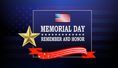 Mavi kompozisyon, bayrağın loş silüeti tasarım unsuru, anma günü.