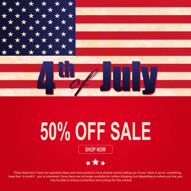 Amerika bayrağının bir unsurundan, tasarımın bir bileşeninden, şenlikli kırmızı illüstrasyon.