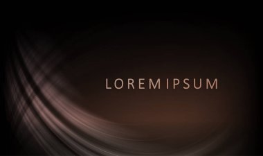 Eğilimli, soyut kıvrımlı, loş ışık ışınlı siyah sahne.