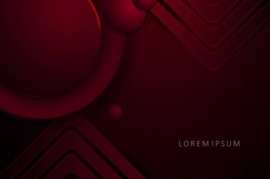 Kırmızı koyu renk desen, yuvarlak çerçeve, ok silueti.