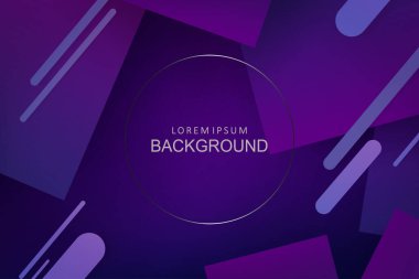 Mavi ve mor rengin koyu arkaplanı, kareler kümesi, eğimli çizgiler..