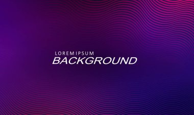 Mavi ve mor eğimli, ince dalgalı çizgili kompozisyon