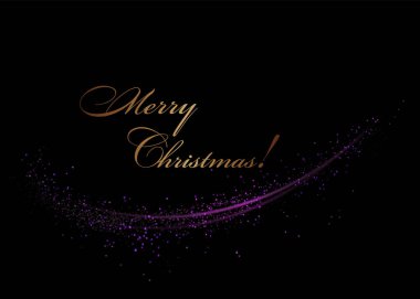 Isolated design component, purple exquisite shiny textured arch on black background.