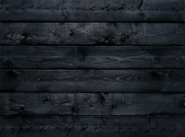 Fondo de textura de madera negro oscuro — Foto de Stock