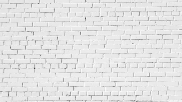 Grande parede de tijolo branco com espaço de cópia — Fotografia de Stock