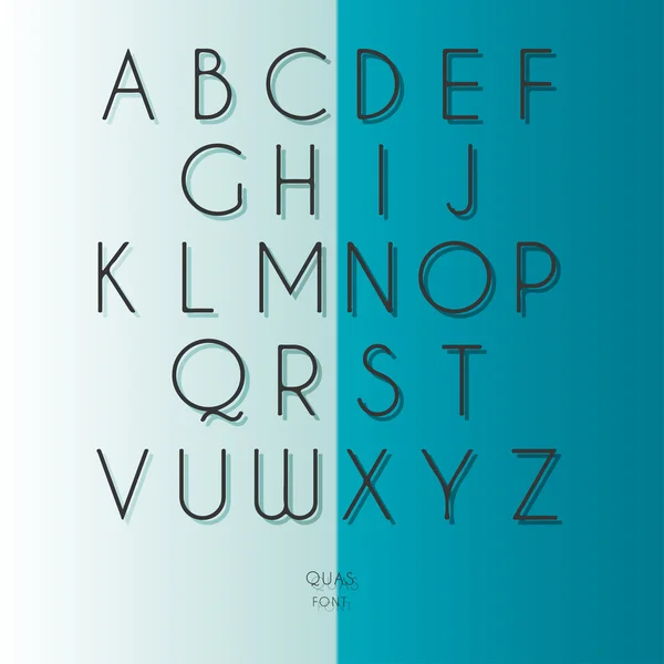 Thin font. Futuristic font. Cosmic Font. Vector alphabet set. Minimal. Latin alphabet letters on a blurred vintage background. Hipster font, typeface, typography, typewriter. — Wektor stockowy