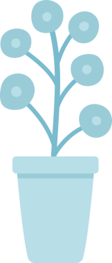 Dairesel şekilli yeşil bitkiler, basit ve modaya uygun, düz tasarım simgesi veya logo