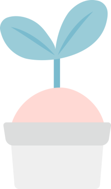 Ot, doğal otlar, illüstrasyon ikonu, dekoratif bitkilerle filizlenen yapraklar