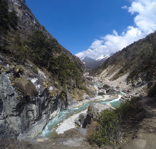 Mountains and river landscape