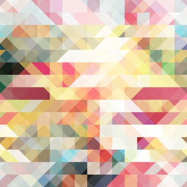 Abstract vector polygonal background colorful spring palette clipart
