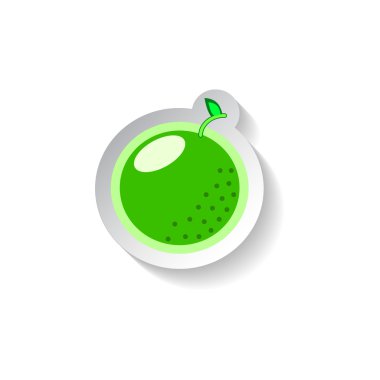 Beyaz arka plan üzerinde izole limon vektör çizim.