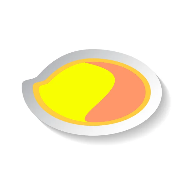 Mango Vektor Illustration isoliert auf weißem Hintergrund. — Stockvektor