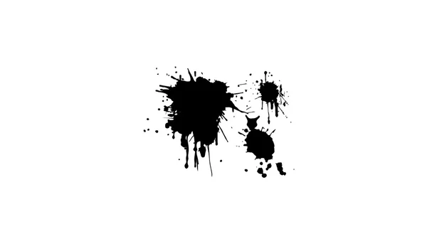 Black ink splatter — Stock Vector